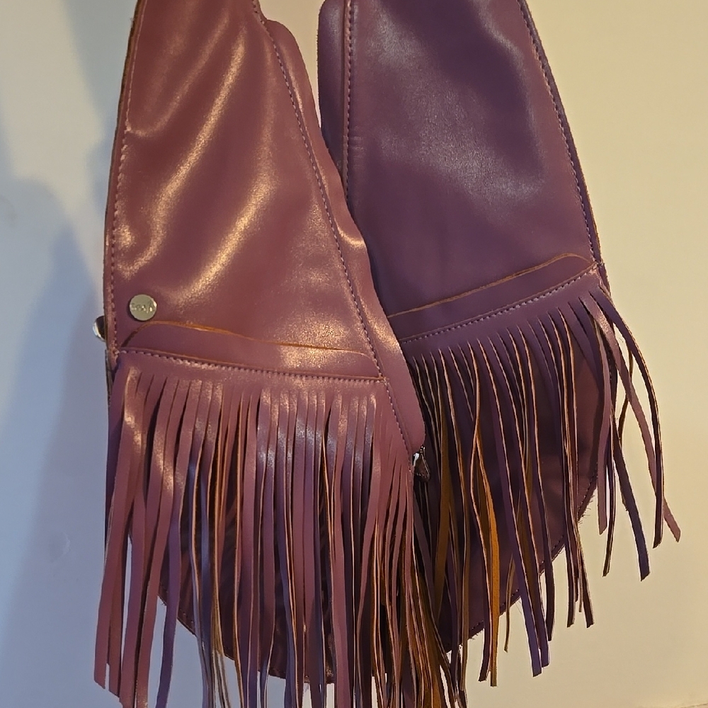 Sash Bag In Vegan Leather/Purple